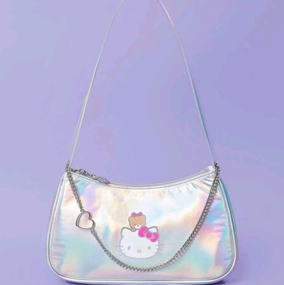 SHEIN X HELLO KITTY HOLOGRAPHIC SHOULDER BAG - Picture 6 of 8